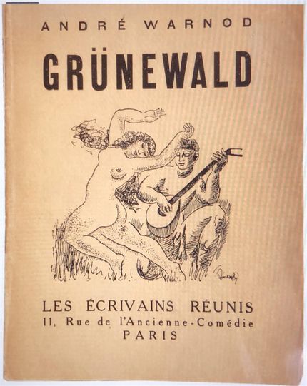 Skriften som gavs ut i samband med utställningen på Galerie Bernheim-Jeune 1928. Teckningen ska Isaac har gjort när han satt i fängelse.