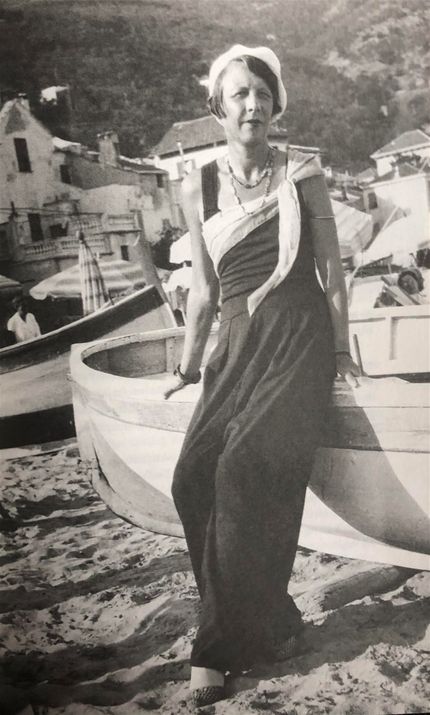 Sigrid på stranden Alassio 1931.