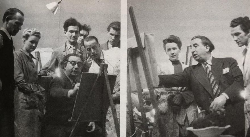 Även om Isaac liksom Matisse predikade att varje målare måsta finna sin egen stil, så använde han ibland sina egna verk i undervisningen. Han talade ofta om spelet mellan färgerna: Varma färger är en längtan efter värme, men person som sitter i skuggan ska kännas sval, och solskenet det värmer och återges med varma färger