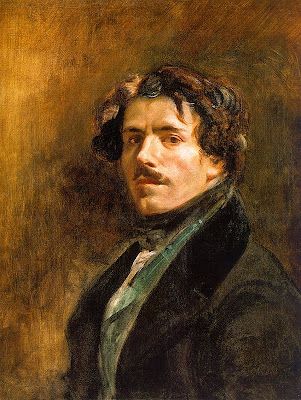 Eugene Delacroix, självporträtt 1937. En föregångar till den moderna konsten - han stod också högt i kurs hos de unga svenska målarna.