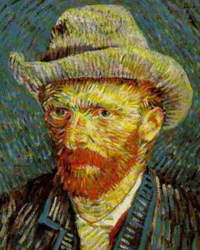 Vincent van Gogh, självporträtt.