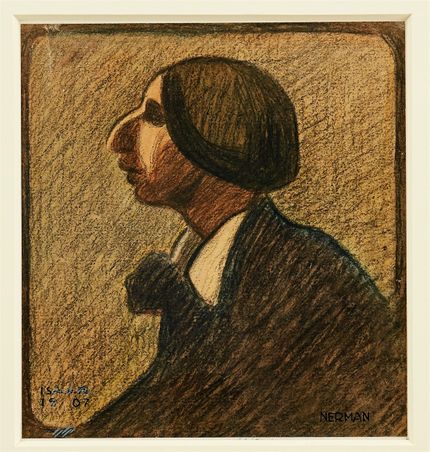 Einar Nerman: Porträtt av Isaac Grunewald 1907.