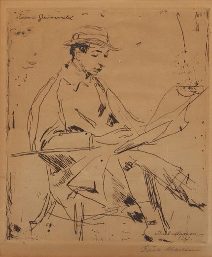 Isaac porträtterad av Juel Madsen, 1918.