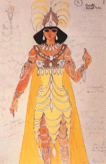 Kostymskiss för Kleopatra,1926.