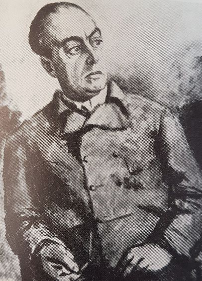 Carl Palme porträtterad av Isaac Grünewald (1934).